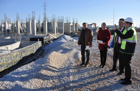 Gökbel, inşaatları inceledi