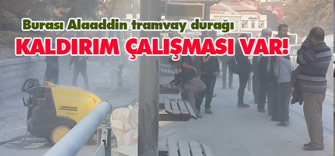 Kaldırım çalışması vatandaşı duman etti!