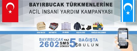 Ribat'tan Bayırbucak Türkmenleri için yardım kampanyası