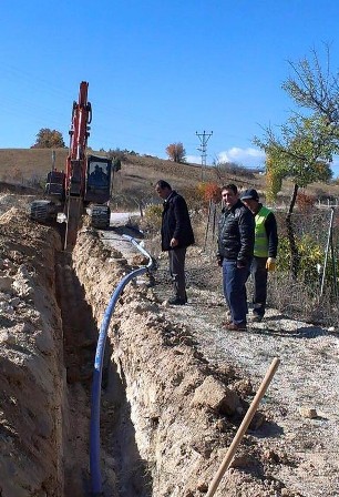 Beyşehir’de içme suyu hattı çalışmaları