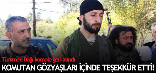 Komutan gözyaşlarıyla Türkiye'ye teşekkür etti