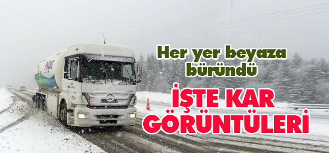 İşte ilk kar görüntüleri