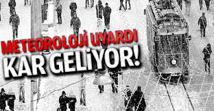Dikkat!!! Kar geliyor