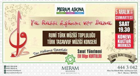 Meram’da Tasavvuf Müziği Konseri