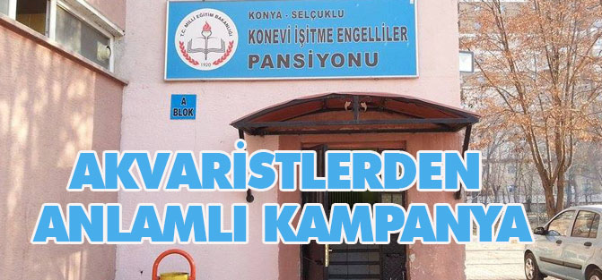 Akvaristlerden anlamlı kampanya