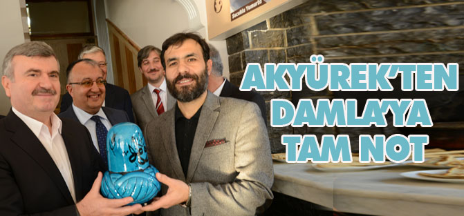 Başkan Akyürek’ten  Damla’ya tam not