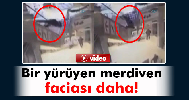 Bir yürüyen merdiven faciası daha!