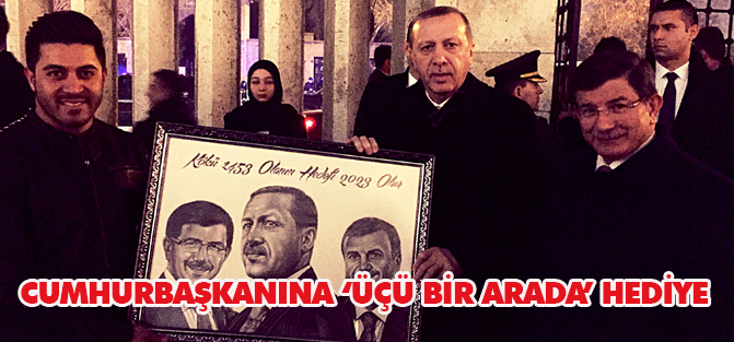 Cumhurbaşkanına ‘üçü bir arada’ hediye