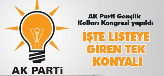 AK Parti Gençlik'te listeye giren Konyalı...