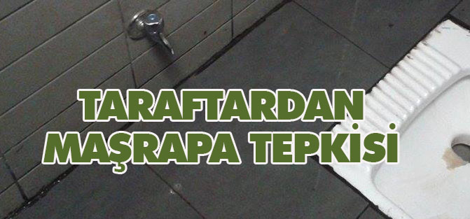 Taraftardan maşrapa tepkisi