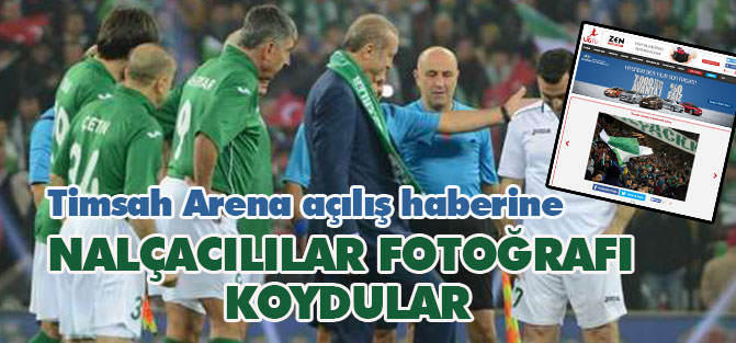 Timsah Arena'nın açılış haberinde Konyaspor taraftarı fotoğrafı kullandılar