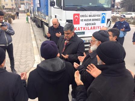 Yardım Tırı Belediye Önünden Dualarla Uğurlandı