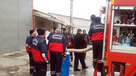 Kulu’da itfaiye ekiplerine eğitim semineri verildi