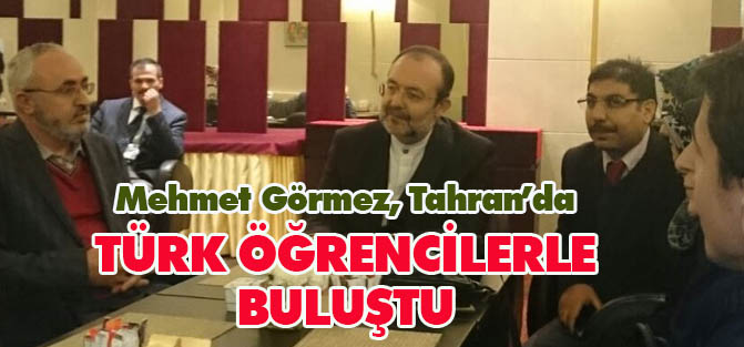 Mehmet Görmez, Tahran’da Türkiyeli öğrencilerle buluştu