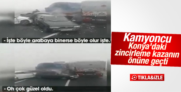Türküsünü Yarıda Keserek Kaza Yorumlayan Kamyoncu Tık Rekoru Kırdı