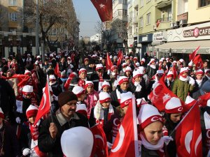 Konya'da Sarıkamış şehitleri için yürüyüş