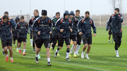 Konyaspor antrenmanı yarım kaldı