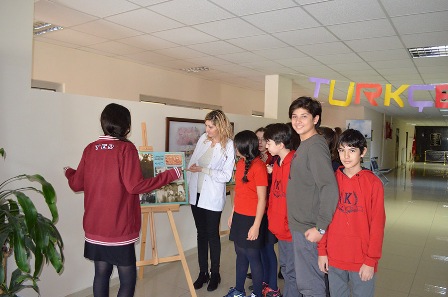 TED Konya Kolejinde  Türkçe Şöleni Sergisi açıldı.