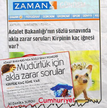 Sınav Kurulundan Zaman ve Cumhuriyet'e yalanlama