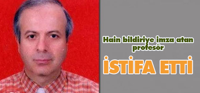 Hain bildiriye imza atan profesör istifa etti