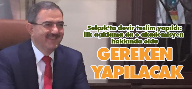 Selçuk'ta devir teslim gerçekleşti