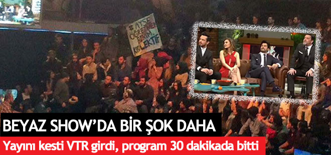 Beyaz Show'a bir şok daha! Dün gece de...