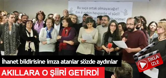 İhanet bildirisi akıllara Ozan Arif'in şiirini getirdi