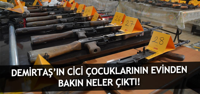 PKK'lıların evlerinden cephanelik çıktı!