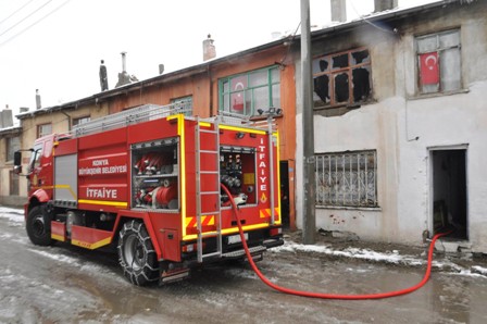 Seydişehir’de ev yangını