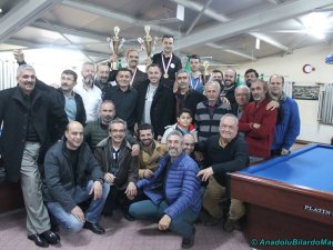 Konya 3 bant bilardo il birinciliğinde kupalar sahiplerini buldu