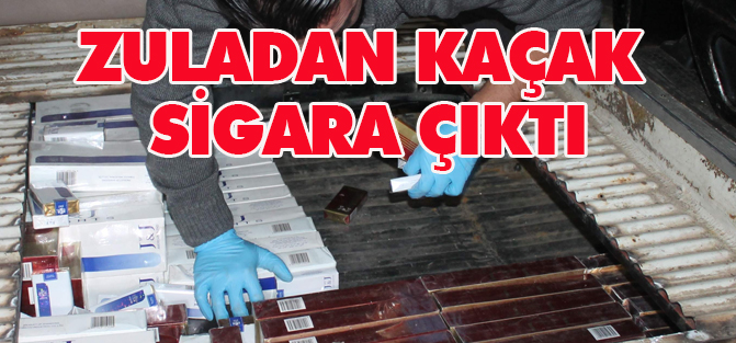 Minibüsteki Zuladan 6 Bin Paket Kaçak Sigara Çıktı