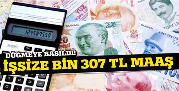 İşsize bin 307 TL maaş