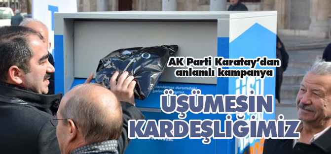 Karatay AK Gençlik'ten anlamlı kampanya: Üşümesin kardeşliğimiz
