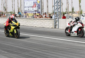 Konya motodrag pisti açıldı