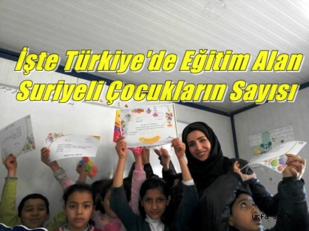 İşte Türkiye'de eğitim alan Suriyeli çocukların sayısı