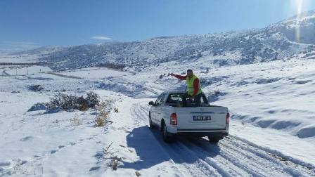 Belediye Ekipleri Yaban Hayvanları İçin Yem Bıraktı