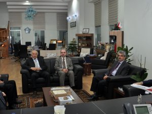 SÜ Rektörü Şahin’den, NEÜ Rektörü Şeker’e ziyaret