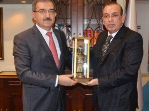 KONESOB’tan Rektör Şahin’e hayırlı olsun ziyareti