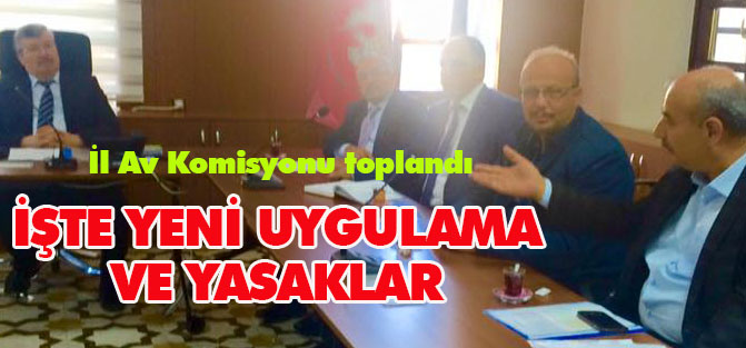 Av Komisyonu toplandı: İşte yeni yılın av yasakları