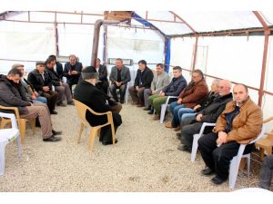 Şehit eşinden şehit ailesine taziye ziyareti