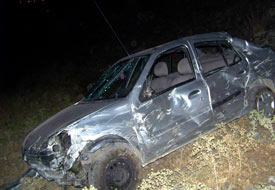 100 metrelik uçuruma yuvarlandı