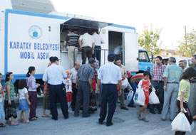 Mobil aşevi ile yemek dağıtılacak