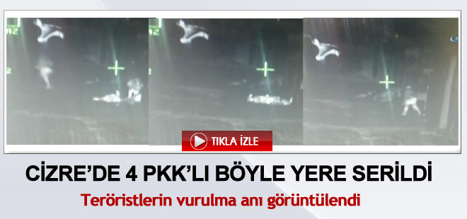 Cizre'de teröristler böyle yere serildi