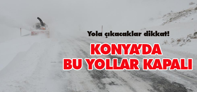 Akseki-Seydişehir Karayolu Trafiğe Kapandı