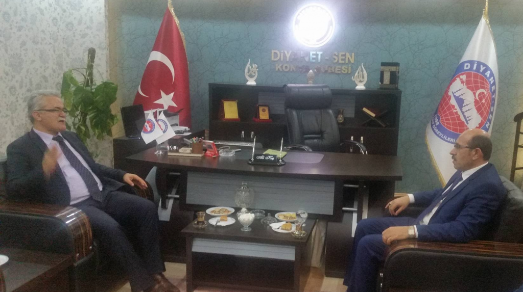 KKTC Din İşleri Başkanı'ndan Diyanet-Sen’e Nezaket Ziyareti