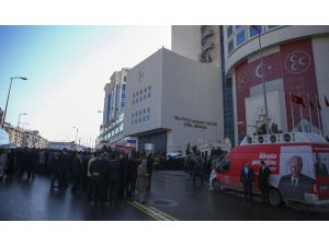 Bahçeli, MHP Genel Merkezi'nde