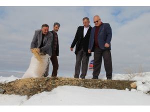 Elazığ'da avcılar doğaya yem bıraktı