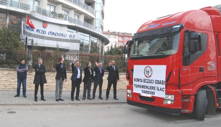 Konya'dan Türkmenlere ilaç yardımı