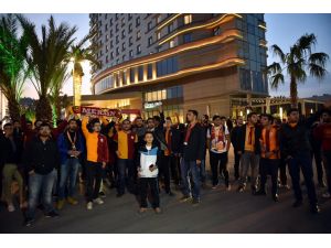 Galatasaray'a Mersin'de coşkulu karşılama