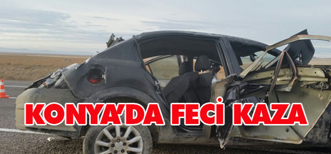 Konya'da feci kaza: 3 YARALI